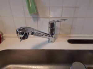 福岡キッチン取付け隊　浄水器一体水栓の取替　施工後